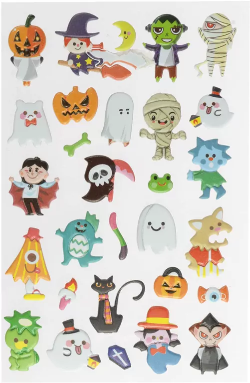 Piankowe naklejki halloweenowe - tantis.pl