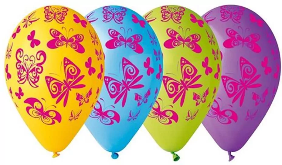 GoDan. Balony premium 12 "Motyle", 5 sztuk - tantis.pl