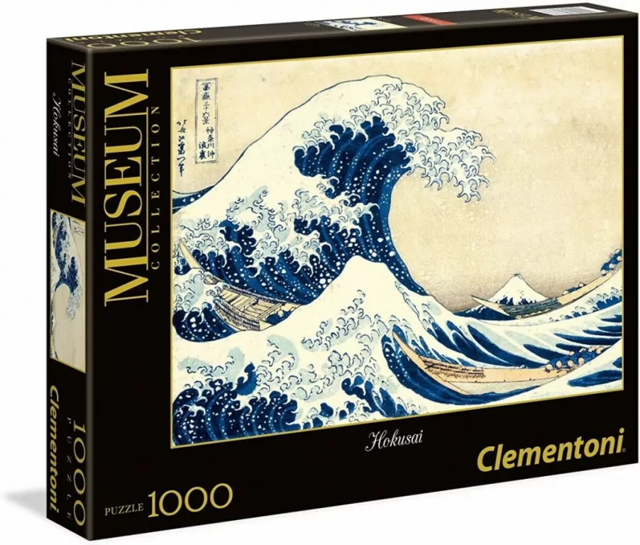 Puzzle 1000. Museum Collection. Wielka fala w Kanagawie. Hokusai. 39378 - tantis.pl