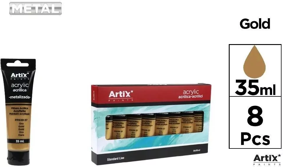 Farba akrylowa 35ml złota - tantis.pl