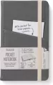 Bookaroo Notatnik Journal Pocket A6. Szary - tantis.pl