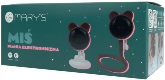 Niania kamera elektroniczna Miś brązowy WiFi TUYA - tantis.pl