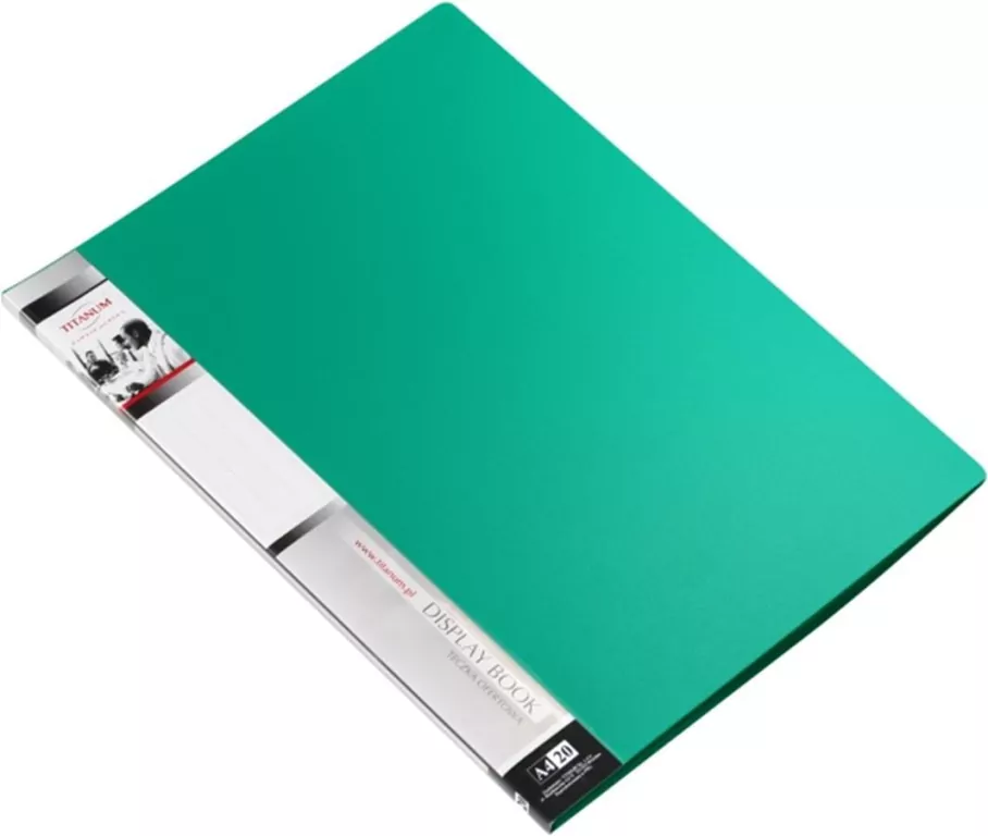 Teczka ofertowa A4 20 koszulek zielona - tantis.pl