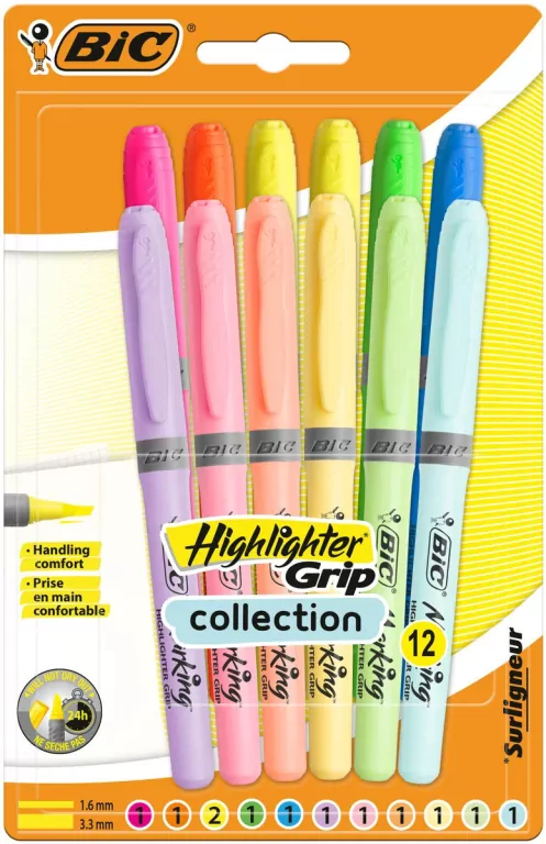 Zakreślacz. Highlighter grip collection - tantis.pl