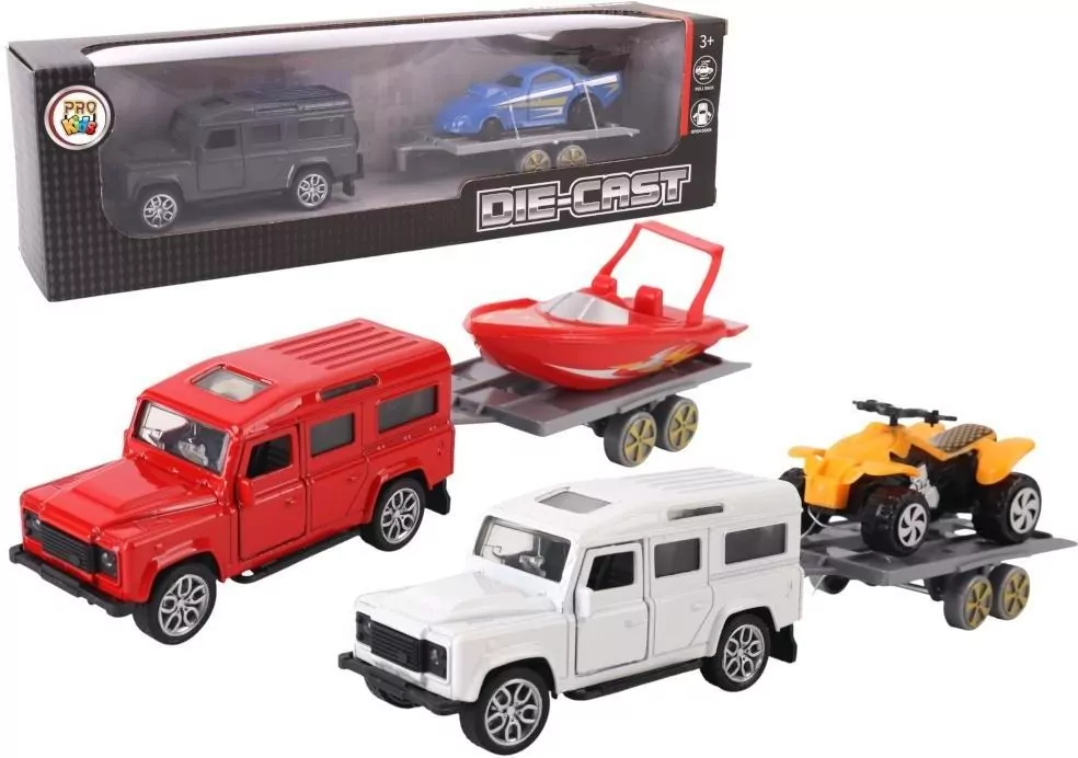 Samochód z przyczepą letnie aktywności metal mix - tantis.pl