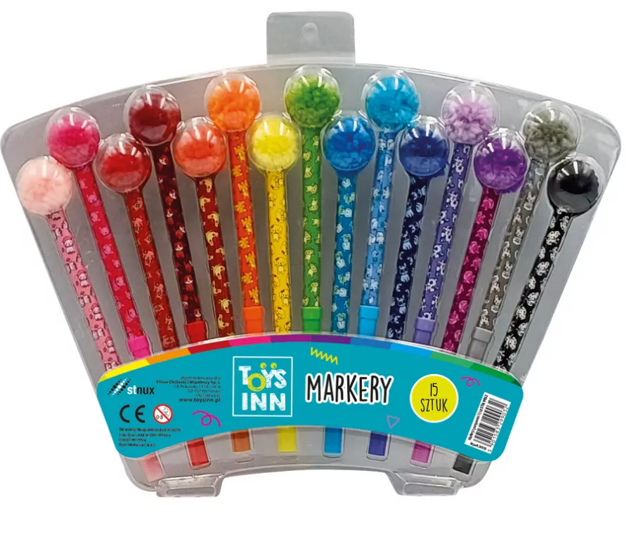 Markery z pomponem STnux - tantis.pl