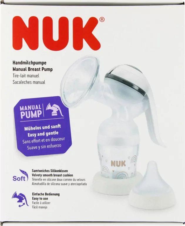NUK. Laktator ręczny z butelką 150 ml - tantis.pl
