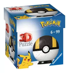 Puzzle 3D. Kula Pokemon czarna