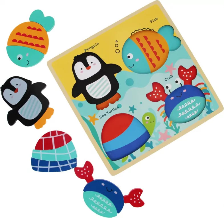 Układanka edukacyjna OCEAN BAM BAM 30X30X2 - tantis.pl