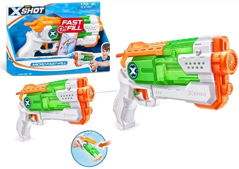 Pistolet na wodę Zuru X-Shot Micro Fast Fill mix - tantis.pl