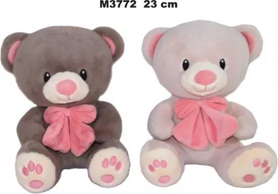 Miś z kokardą 23cm MIX