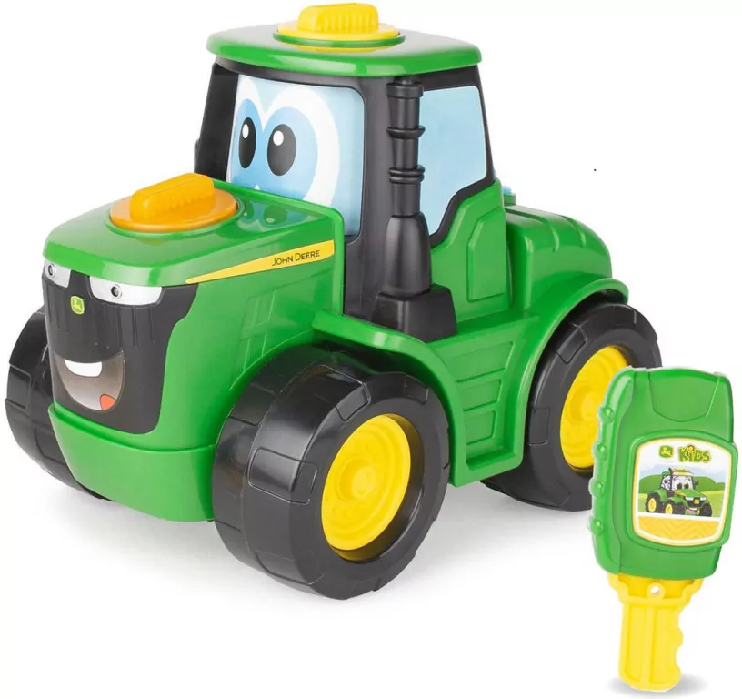 TOMY. John Deere traktor Johnny na kluczyk - tantis.pl