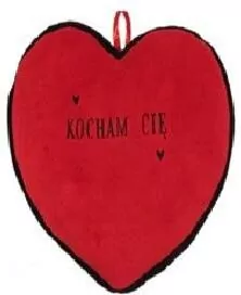 Serce czerwone "Kocham Cię" 43cm 137678 - tantis.pl