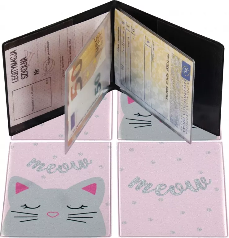 Okładka na dokumenty ucznia Kitty - tantis.pl