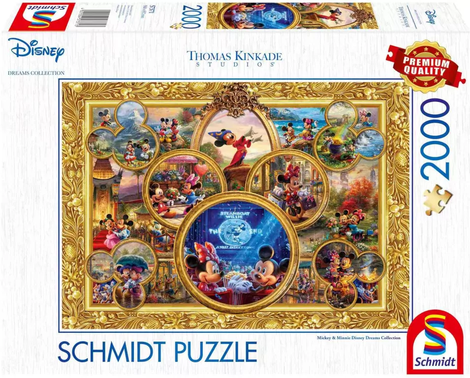 Puzzle 2000. Myszka Miki & Minnie. Disney - tantis.pl