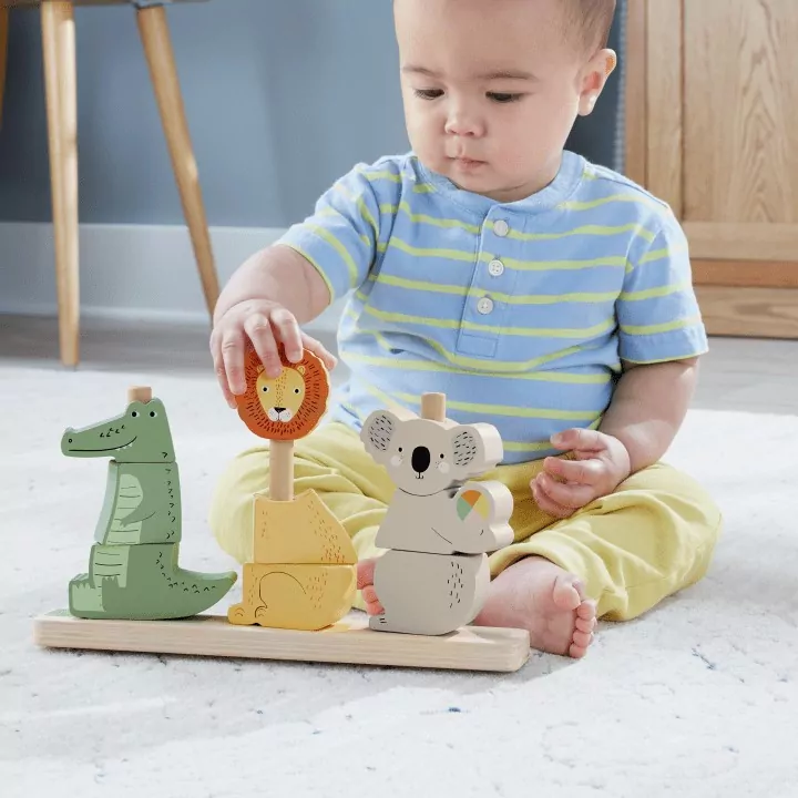 Fisher-Price. Drewniane zwierzątka Układaj i sortuj - tantis.pl