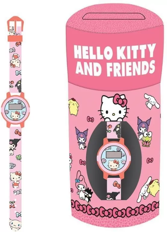 Zestaw prezentowy skarbonka i zegarek Hello Kitty - tantis.pl