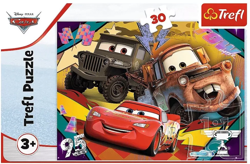 TREFL. Puzzle 30 Rozpędzone samochody - tantis.pl