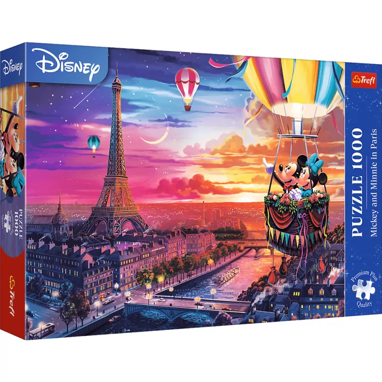 Mickey i Minnie w Paryżu. Puzzle 1000. Trefl - tantis.pl