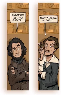 Zakładka kartonowa. Mickiewicz vs Słowacki
