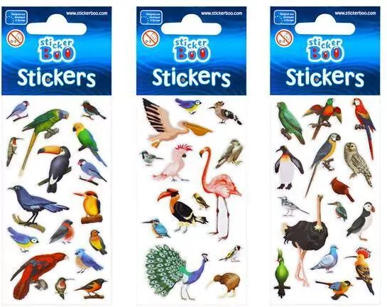 Starpak. Naklejki Stcker Boo. Ptaszki 2, mix - tantis.pl