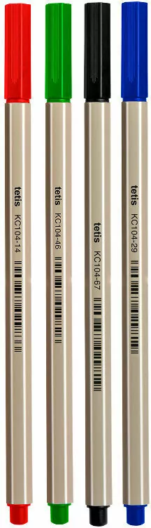 Tetis. Cienkopis 0.7mm, 4 kolory - tantis.pl