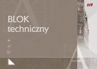 Blok techniczny A3 10K białe kartki Unipap, 10 sztuk - tantis.pl