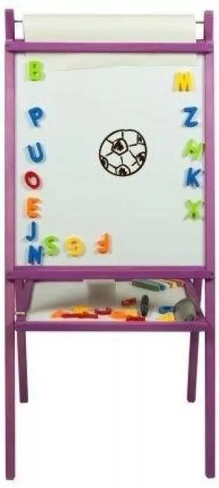 Tablica z rolką papieru dwustronna jasnofioletowa - tantis.pl