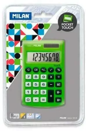 Kalkulator Pocket Touch zielony MILAN - tantis.pl