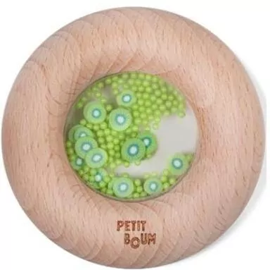 Grzechotka drewniana sensoryczna kiwi - tantis.pl