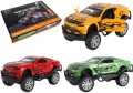 Samochód metalowy 1:32 napęd Pickup duże koła mix - tantis.pl