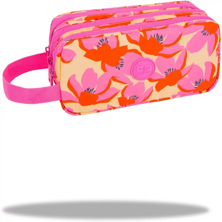 Saszetka potrójna z rączką Coolpack Primus L Flores Rosa - tantis.pl