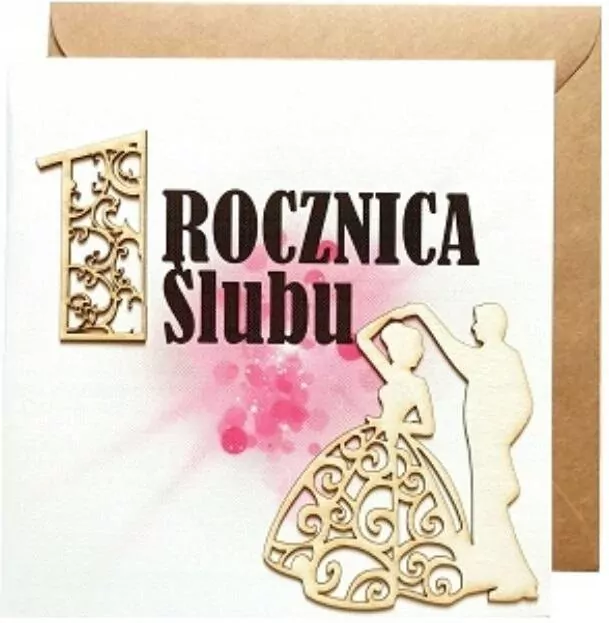 Karnet okolicznościowy. Rocznica Ślubu 1. Naem - tantis.pl