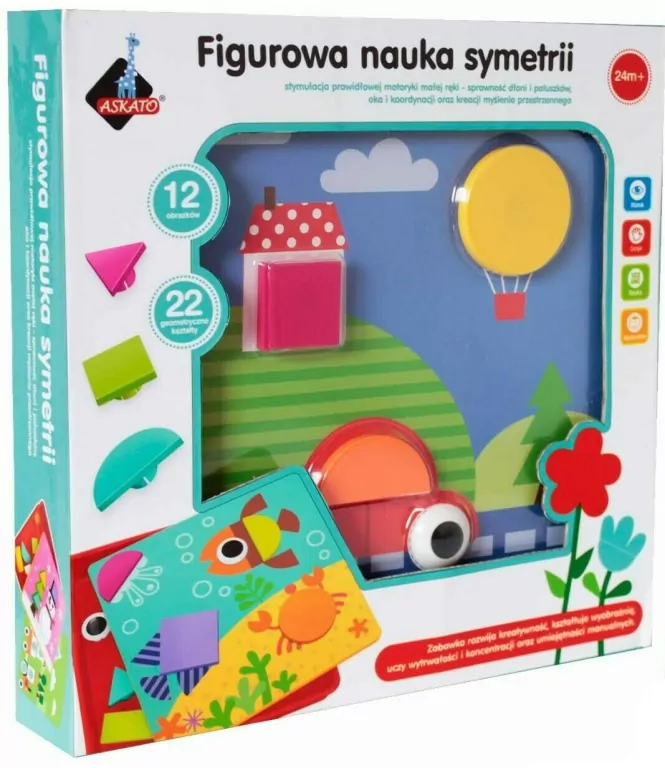 Figurowa Nauka Symetrii. Mozaika geometryczna. Genialny dzieciak - tantis.pl