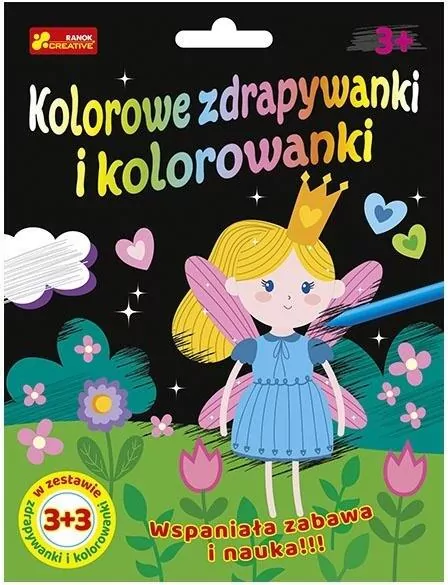 Zdrapywanki&kolorowanki Królewna i przyjaciele 3+3 - tantis.pl
