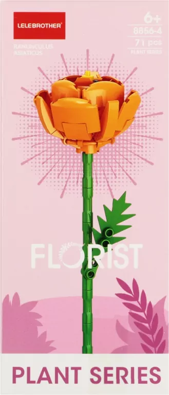 KLOCKI KONSTR KWIATY 7X16X5 MIX MC DISP 12/288 , - tantis.pl