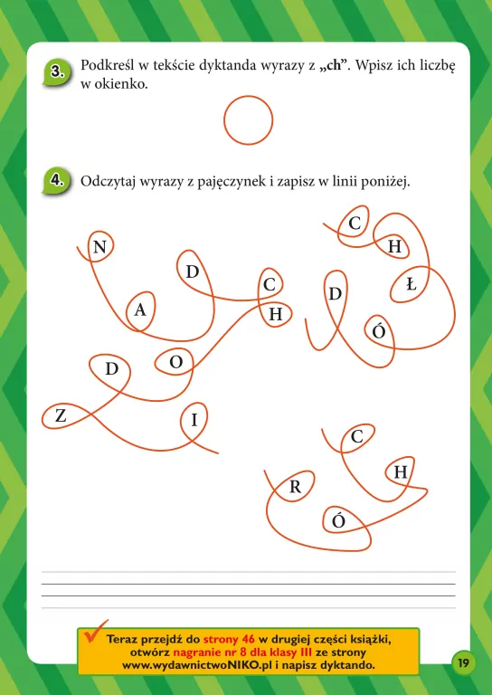 Dyktanda z nagraniem dla klasy III - tantis.pl