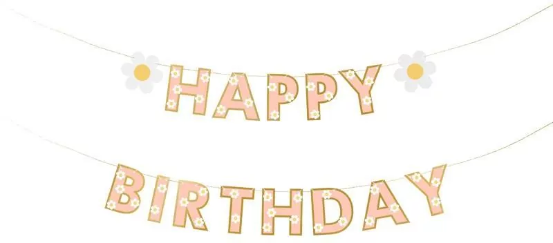 Baner Happy Birthday 200x14.5cm - tantis.pl