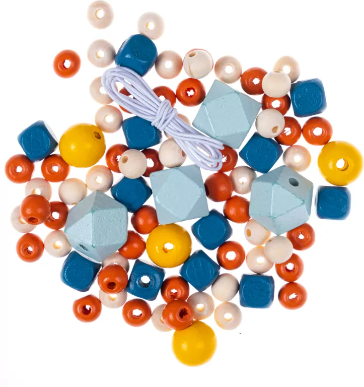 Koraliki drewniane pastel - tantis.pl