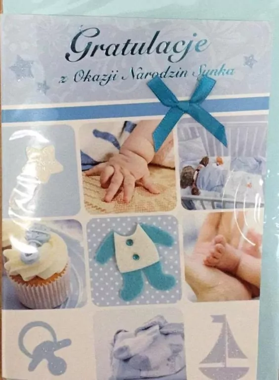 Karnet narodziny B6 Premium 5 + koperta - tantis.pl