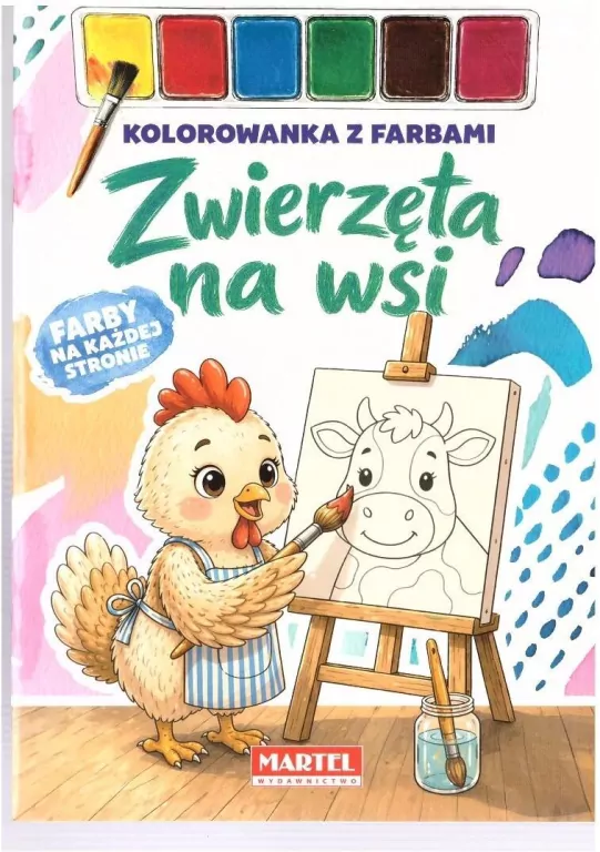 Kolorowanka z farbami Zwierzęta na wsi - tantis.pl