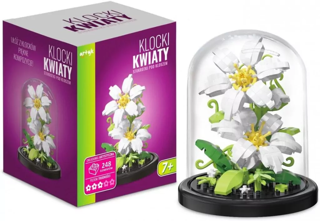 Klocki pod kloszem stokrotki - tantis.pl
