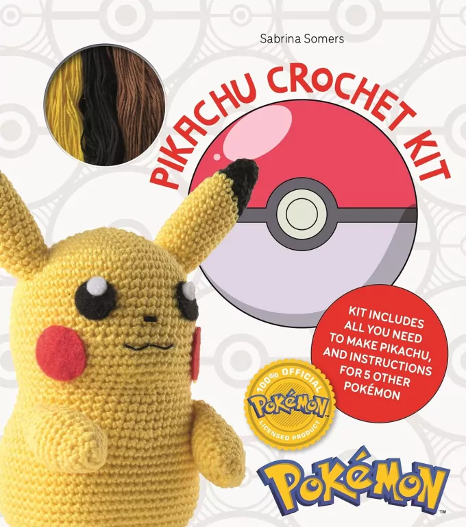Pokemon Crochet. Pikachu Kit - Pikachu Materials + Instructions for 5 Other Pokemon - tantis.pl