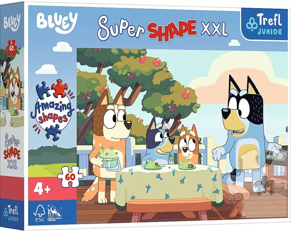 Bluey i przyjaciele. Puzzle XXL 60 elementów - tantis.pl