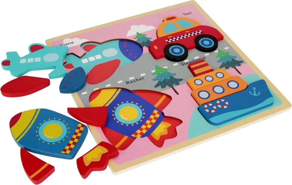 Układanka edukacyjna POJAZDY BAM BAM 30X30X2 - tantis.pl