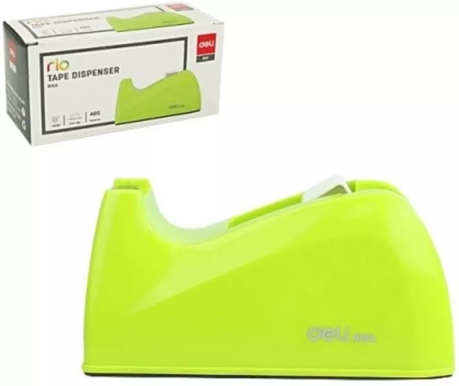 Podajnik do taśmy klejącej Rio zielony DELI - tantis.pl