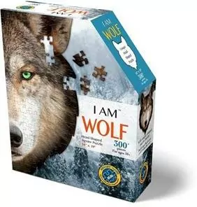 Puzzle konturowe 300 I am - Wilk - tantis.pl