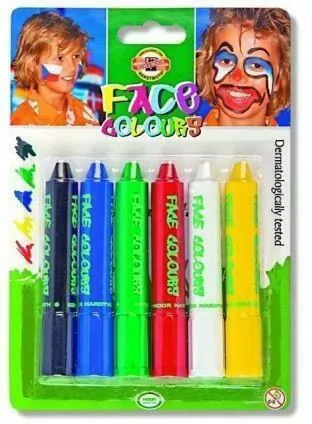 KREDKI DO MALOWANIA TWARZY 4610 KPL. 6 KOLORÓW - tantis.pl