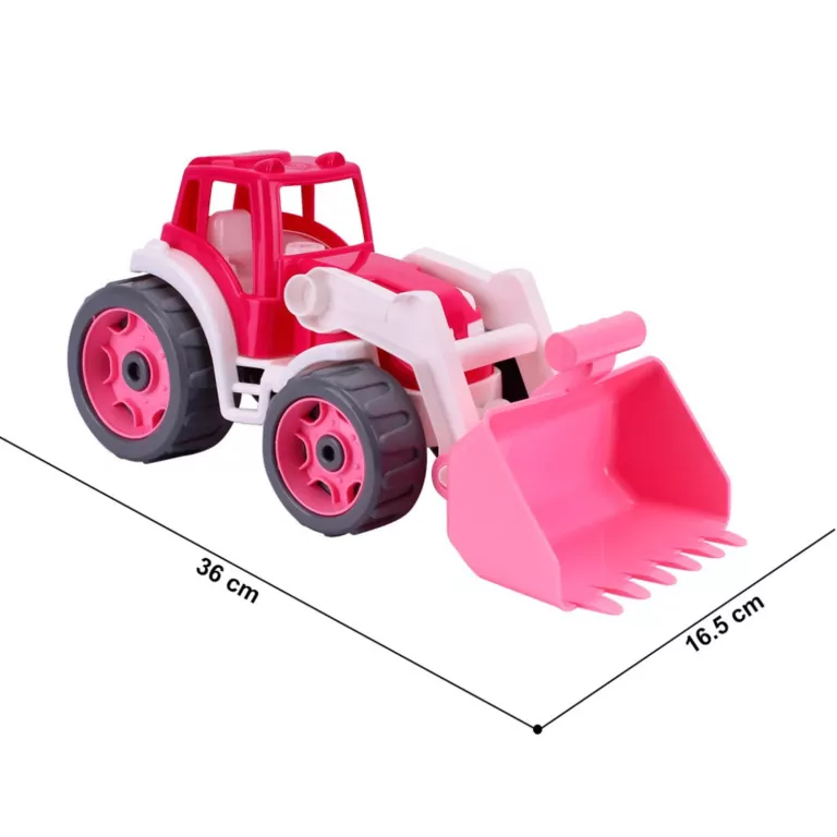 Traktor różowy - tantis.pl