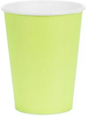 Kubeczki papierowe jasny zielony 250ml - tantis.pl